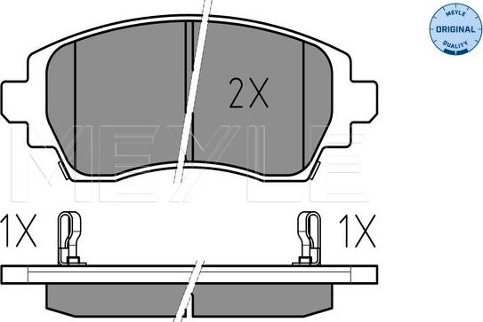 Meyle 025 230 8818/W - Set placute frana,frana disc aaoparts.ro