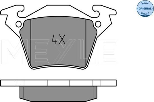 Meyle 025 230 2017 - Set placute frana,frana disc aaoparts.ro