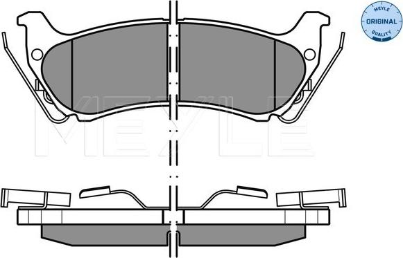 Meyle 025 231 9017/W - Set placute frana,frana disc aaoparts.ro