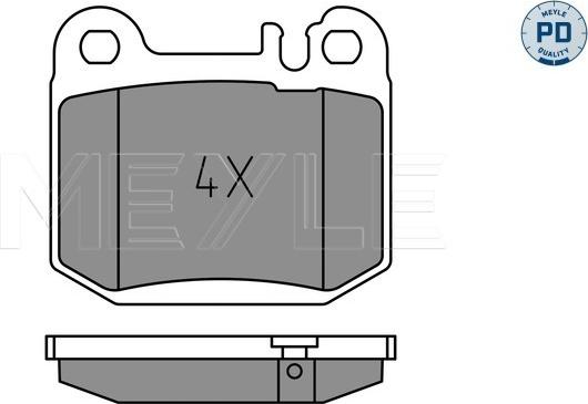 Meyle 025 231 5715/PD - Set placute frana,frana disc aaoparts.ro