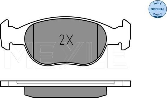 Meyle 025 231 8118 - Set placute frana,frana disc aaoparts.ro