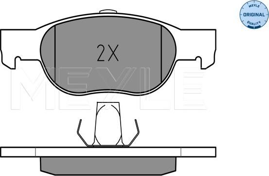 Meyle 025 231 8118 - Set placute frana,frana disc aaoparts.ro