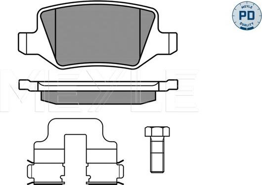 Meyle 025 231 3814/PD - Set placute frana,frana disc aaoparts.ro