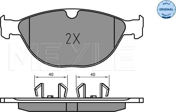 Meyle 025 238 9518 - Set placute frana,frana disc aaoparts.ro