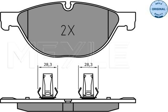 Meyle 025 238 9518 - Set placute frana,frana disc aaoparts.ro