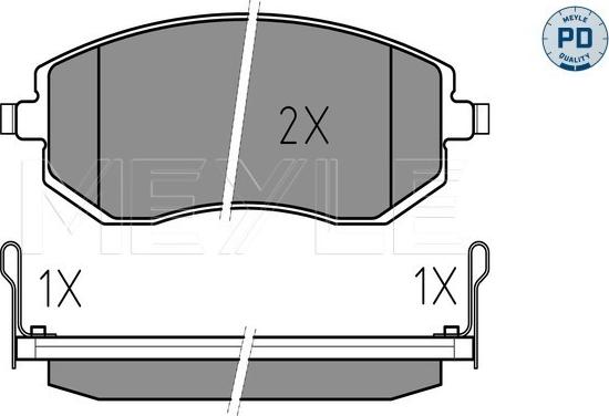 Meyle 025 238 6517/PD - Set placute frana,frana disc aaoparts.ro