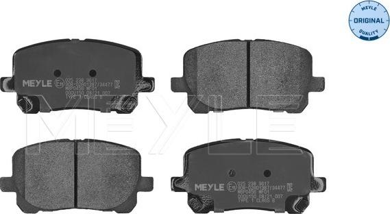 Meyle 025 238 3617 - Set placute frana,frana disc aaoparts.ro