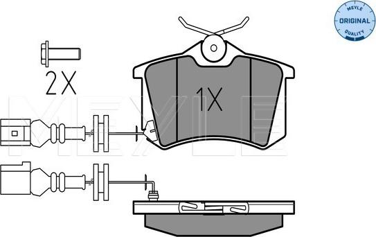 Meyle 025 238 2317/W - Set placute frana,frana disc aaoparts.ro