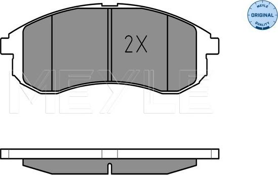 Meyle 025 238 7914/W - Set placute frana,frana disc aaoparts.ro