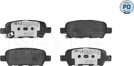 Meyle 025 238 7114/PD - Set placute frana,frana disc aaoparts.ro