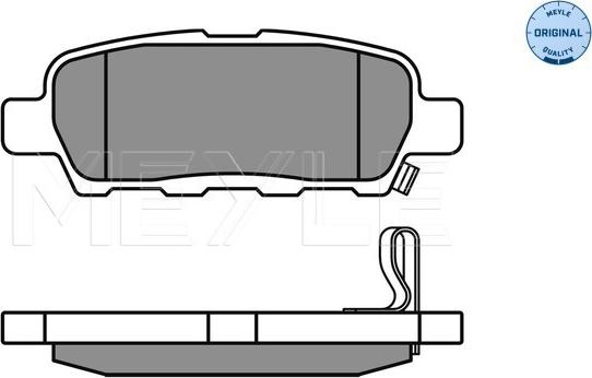 Meyle 025 238 7114/W - Set placute frana,frana disc aaoparts.ro