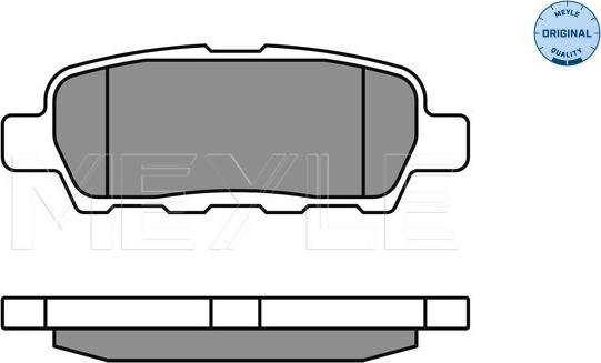 Meyle 025 238 7114/W - Set placute frana,frana disc aaoparts.ro