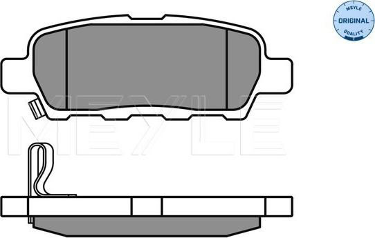 Meyle 025 238 7114/W - Set placute frana,frana disc aaoparts.ro