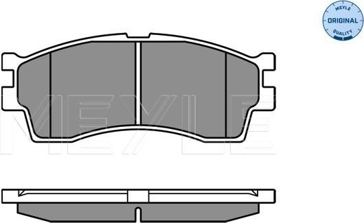 Meyle 025 238 7316/W - Set placute frana,frana disc aaoparts.ro