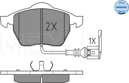 Meyle 025 233 9219/W - Set placute frana,frana disc aaoparts.ro