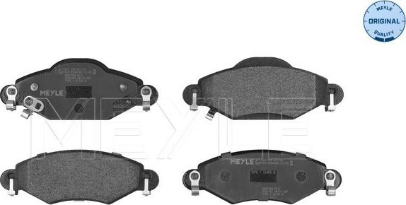 Meyle 025 233 4017/W - Set placute frana,frana disc aaoparts.ro