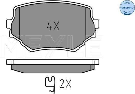 Meyle 025 233 1414/W - Set placute frana,frana disc aaoparts.ro