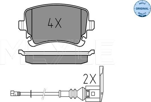 Meyle 025 233 2617/W - Set placute frana,frana disc aaoparts.ro