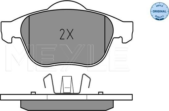 Meyle 025 232 4818 - Set placute frana,frana disc aaoparts.ro