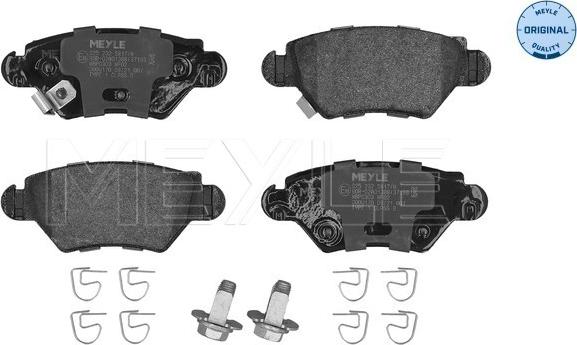 Meyle 025 232 5817/W - Set placute frana,frana disc aaoparts.ro