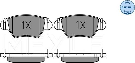 Meyle 025 232 5817/W - Set placute frana,frana disc aaoparts.ro