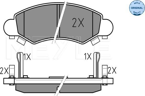 Meyle 025 232 5316/W - Set placute frana,frana disc aaoparts.ro