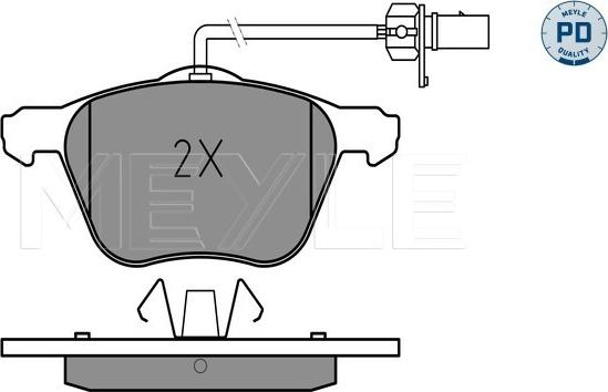 Meyle 025 232 6920/PD - Set placute frana,frana disc aaoparts.ro