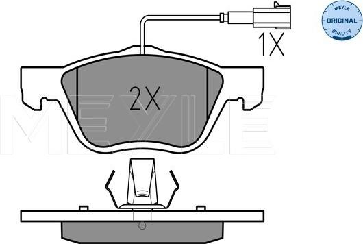 Meyle 025 232 8919/W - Set placute frana,frana disc aaoparts.ro