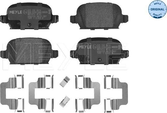 Meyle 025 232 8414 - Set placute frana,frana disc aaoparts.ro