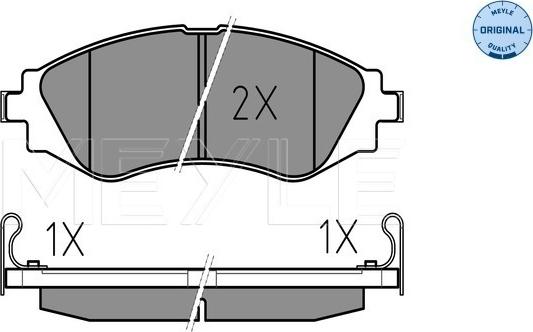 Meyle 025 232 3417/W - Set placute frana,frana disc aaoparts.ro