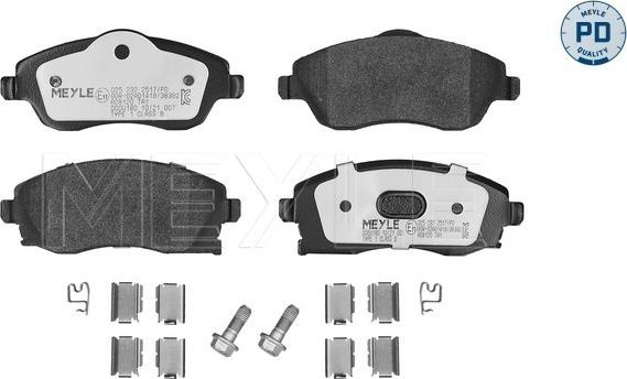 Meyle 025 232 2517/PD - Set placute frana,frana disc aaoparts.ro