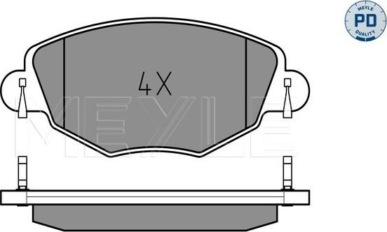 Meyle 025 232 7918/PD - Set placute frana,frana disc aaoparts.ro