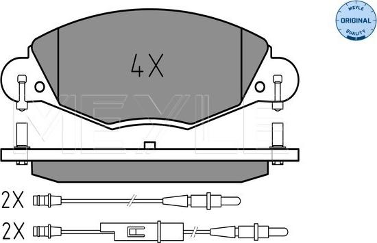 Meyle 025 232 7318 - Set placute frana,frana disc aaoparts.ro