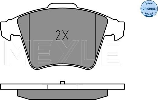 Meyle 025 237 4619/W - Set placute frana,frana disc aaoparts.ro