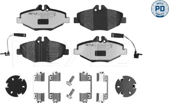 Meyle 025 237 4320-1/PD - Set placute frana,frana disc aaoparts.ro