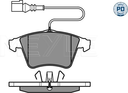 Meyle 025 237 4719/PD - Set placute frana,frana disc aaoparts.ro