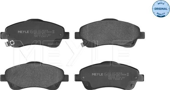 Meyle 025 237 6819/W - Set placute frana,frana disc aaoparts.ro