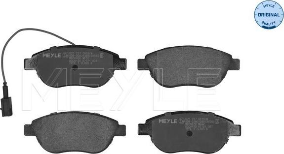 Meyle 025 237 0919/W - Set placute frana,frana disc aaoparts.ro