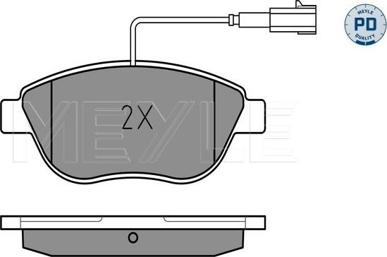 Meyle 025 237 0918/PD - Set placute frana,frana disc aaoparts.ro