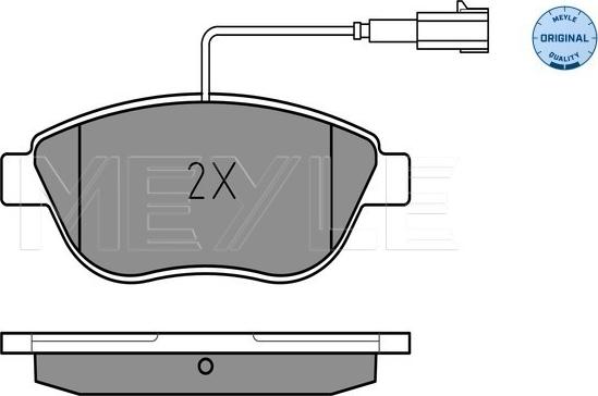 Meyle 025 237 0918/W - Set placute frana,frana disc aaoparts.ro