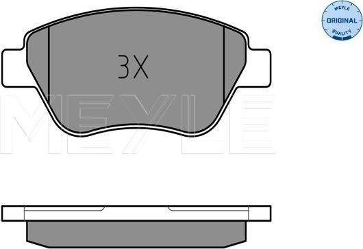 Meyle 025 237 0517/W - Set placute frana,frana disc aaoparts.ro