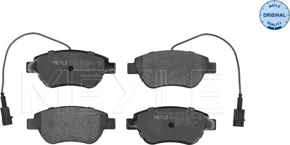 Meyle 025 237 0617/W - Set placute frana,frana disc aaoparts.ro