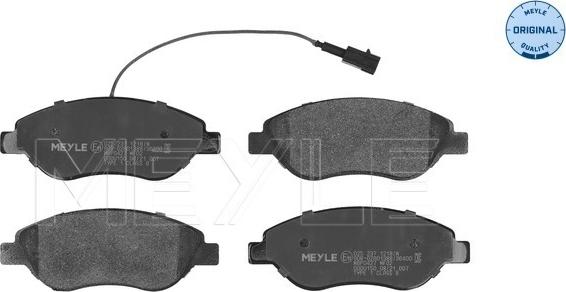 Meyle 025 237 1218/W - Set placute frana,frana disc aaoparts.ro