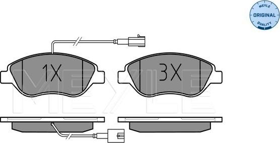 Meyle 025 237 1218/W - Set placute frana,frana disc aaoparts.ro