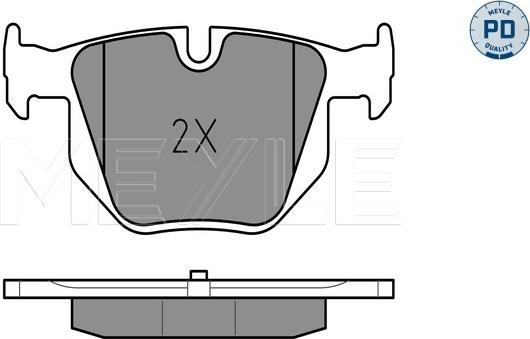 Meyle 025 237 3217/PD - Set placute frana,frana disc aaoparts.ro