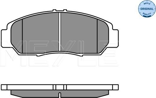 Meyle 025 237 2916/W - Set placute frana,frana disc aaoparts.ro