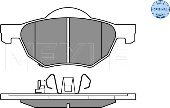 Meyle 025 237 2017/W - Set placute frana,frana disc aaoparts.ro