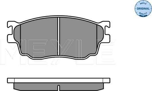 Meyle 025 237 7716/W - Set placute frana,frana disc aaoparts.ro