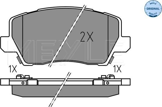 Meyle 025 229 0417 - Set placute frana,frana disc aaoparts.ro