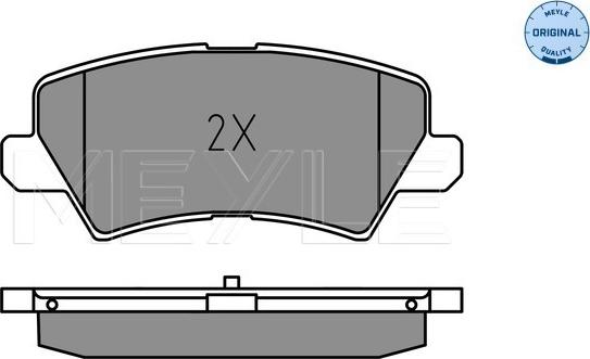 Meyle 025 229 0115 - Set placute frana,frana disc aaoparts.ro